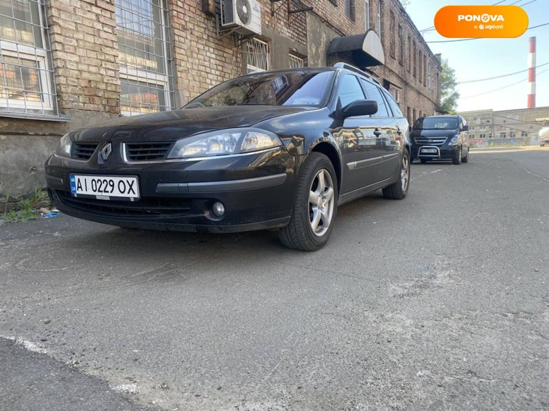 Renault Laguna, 2006, Газ пропан-бутан / Бензин, 2 л., 340 тис. км, Універсал, Чорний, Київ Cars-Pr-67087 фото