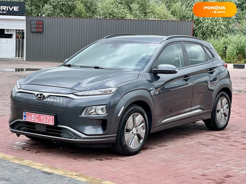 Hyundai Kona Electric, 2019, Електро, 160 тис. км, Позашляховик / Кросовер, Сірий, Рівне 103371 фото