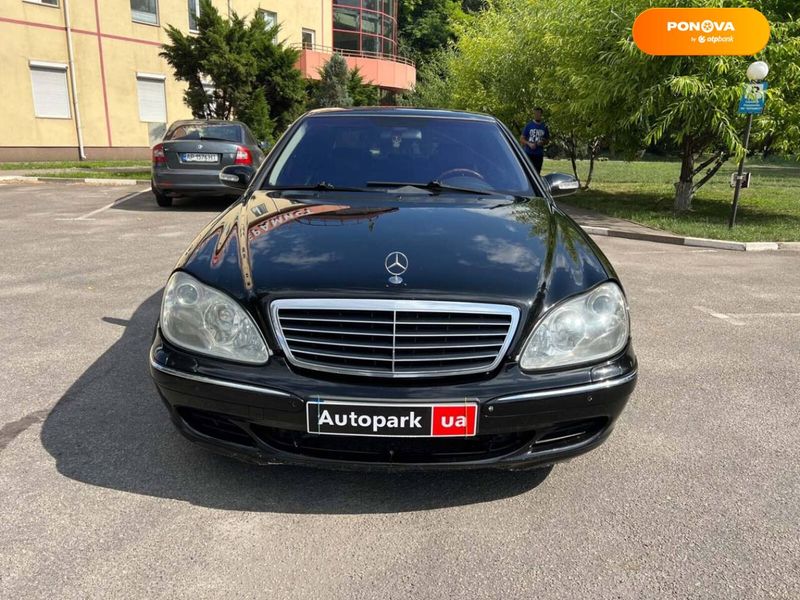 Mercedes-Benz S-Class, 2003, Газ пропан-бутан / Бензин, 5 л., 285 тис. км, Седан, Чорний, Запоріжжя 102542 фото