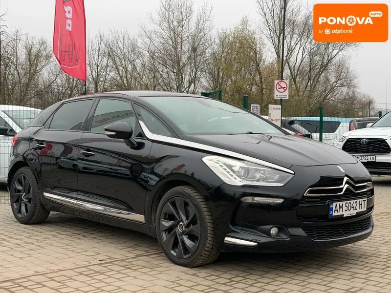 Citroen DS5, 2014 г., Дизель, 230 тыс. км, Хетчбек, Чорный, Бердичев AT-10404650 фото