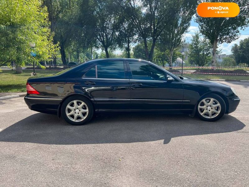 Mercedes-Benz S-Class, 2003, Газ пропан-бутан / Бензин, 5 л., 285 тис. км, Седан, Чорний, Запоріжжя 102542 фото