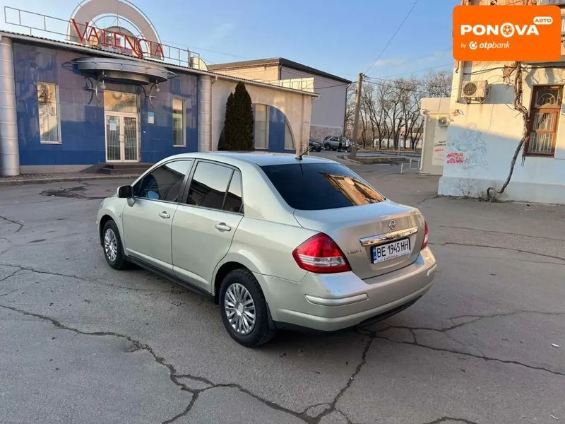 Nissan TIIDA, 2008 р., Бензин, 244 тис. км, Седан, Бежевий, Миколаїв AT-10403835 фото