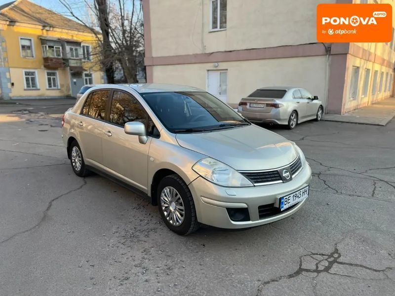Nissan TIIDA, 2008 р., Бензин, 244 тис. км, Седан, Бежевий, Миколаїв AT-10403835 фото