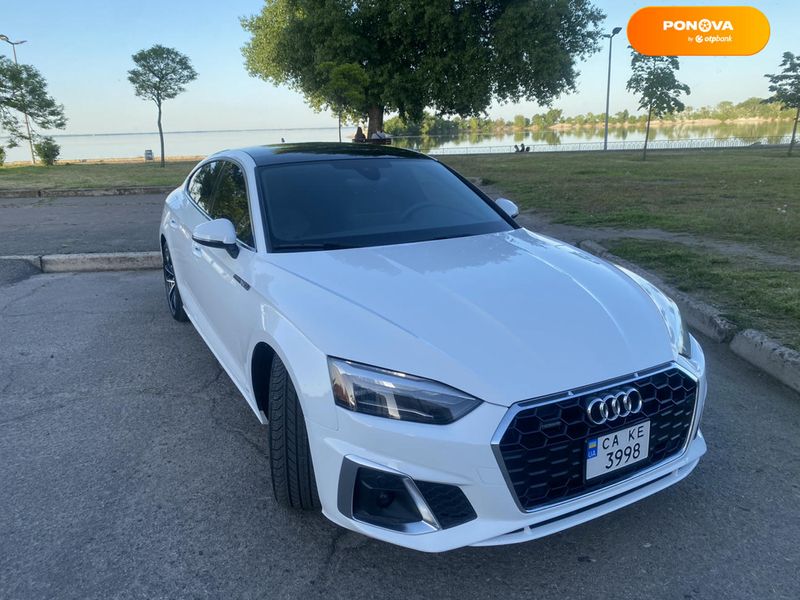 Audi A5, 2020, Бензин, 1.98 л., 86 тис. км, Ліфтбек, Білий, Київ Cars-Pr-60697 фото