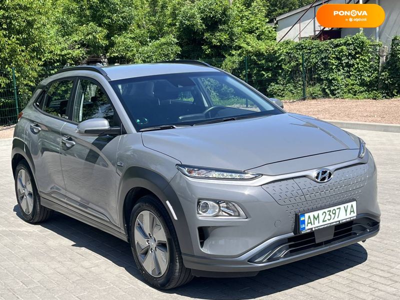 Hyundai Kona, 2020, Електро, 37 тис. км, Позашляховик / Кросовер, Сірий, Житомир 53223 фото