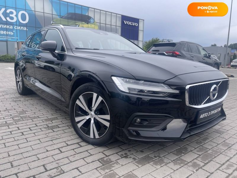 Volvo V60, 2020, Гібрид (HEV), 1.97 л., 72 тис. км, Універсал, Чорний, Київ 51075 фото