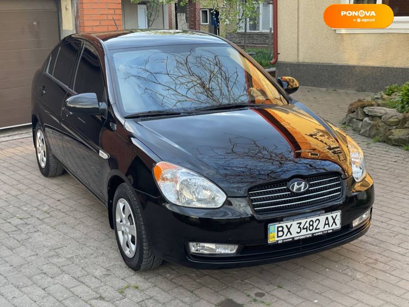 Hyundai Accent, 2008, Бензин, 1.4 л., 16 тис. км, Седан, Чорний, Вінниця Cars-Pr-66277 фото