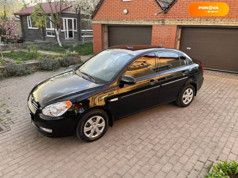 Hyundai Accent, 2008, Бензин, 1.4 л., 16 тис. км, Седан, Чорний, Вінниця Cars-Pr-66277 фото