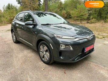 Hyundai Kona, 2019, Електро, 127 тис. км, Позашляховик / Кросовер, Сірий, Бердичів Cars-Pr-249145 фото