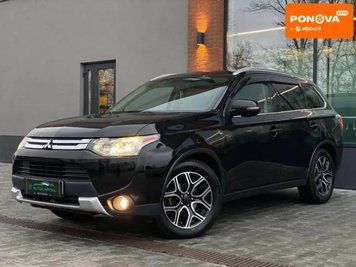 Mitsubishi Outlander, 2015 р., Газ пропан-бутан / Бензин, 146 тис. км, Позашляховик / Кросовер, Чорний, Київ AT-10409936 фото
