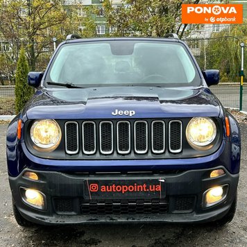 Jeep Renegade, 2017, Бензин, 2.36 л., 152 тис. км, Позашляховик / Кросовер, Синій, Суми 280800 фото