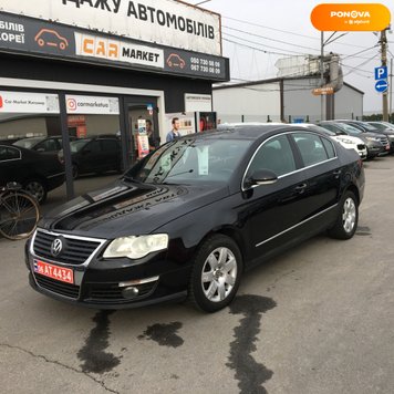 Volkswagen Passat B6, 2006, Дизель, 2 л., 263 тис. км, Універсал, Чорний, Житомир 29162 фото