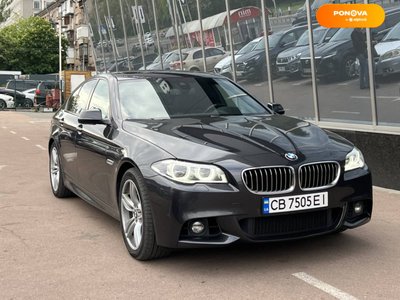 BMW 5 Series, 2014, Дизель, 2.99 л., 177 тис. км, Седан, Сірий, Київ 48064 фото