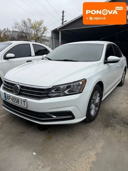 Volkswagen Passat, 2017 г., Бензин, 124 тыс. км, Седан, Белый, Запорожье AT-10405290 фото