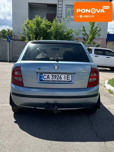 Skoda Fabia, 2002 р., Газ пропан-бутан / Бензин, 242 тис. км, Хетчбек, Сірий, Кам'янка AT-10418396 фото