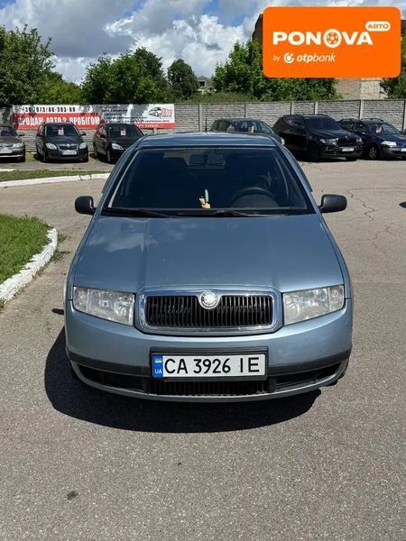 Skoda Fabia, 2002 р., Газ пропан-бутан / Бензин, 242 тис. км, Хетчбек, Сірий, Кам'янка AT-10418396 фото