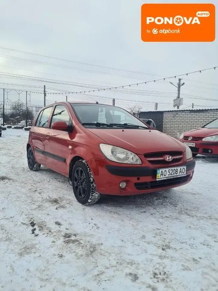 Hyundai Getz, 2008 р., Бензин, 234 тис. км, Хетчбек, Червоний, Дніпро (Дніпропетровськ) AT-10408060 фото
