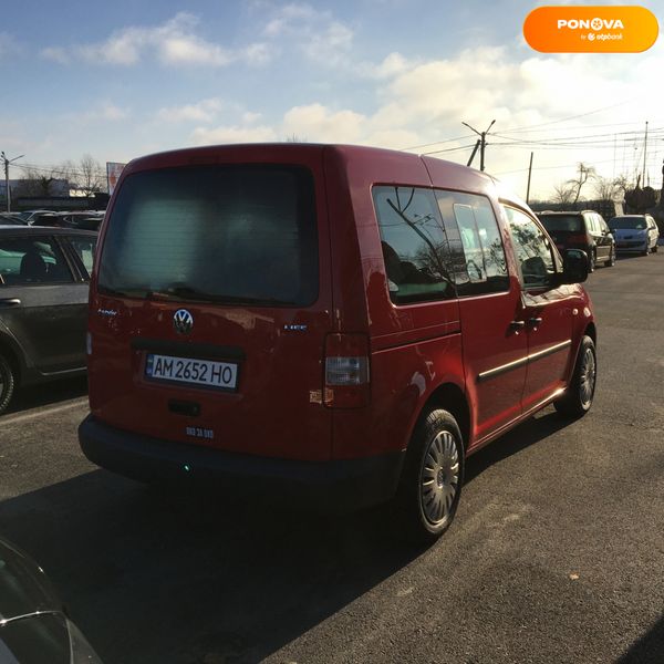 Volkswagen Caddy пасс., 2009, Бензин/Газ, 1.4 л., 187 тыс. км, Универсал, Красный, Житомир 4816 фото