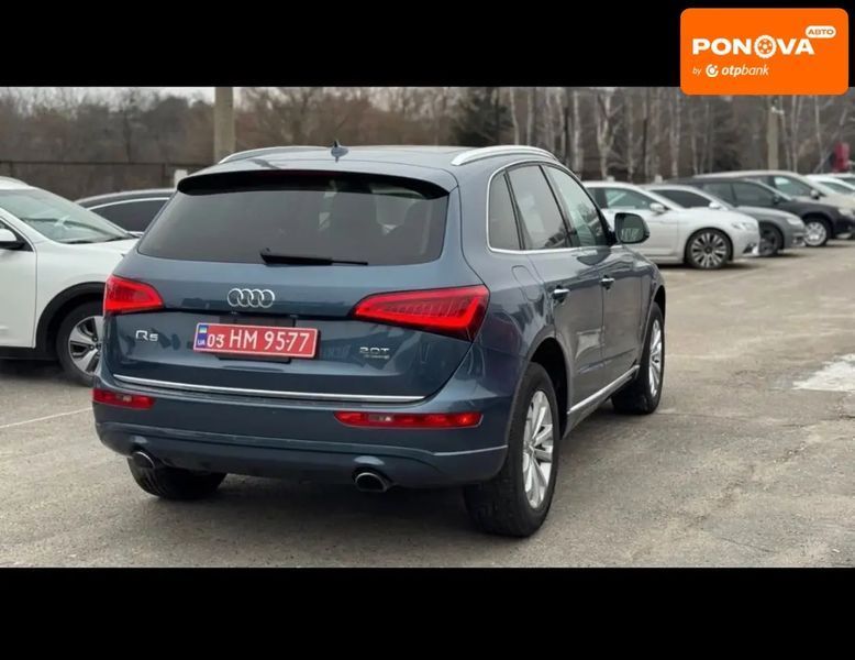 Audi Q5, 2015 р., Бензин, 186 тис. км, Позашляховик / Кросовер, Синій, Полтава AT-10410372 фото