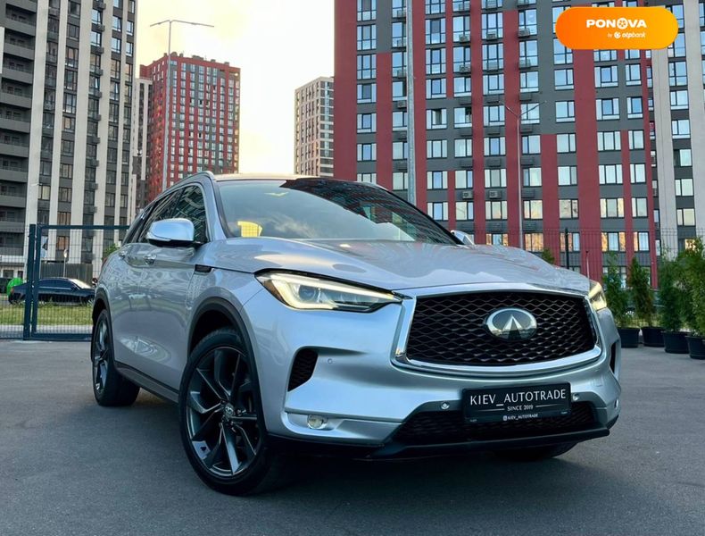 Infiniti QX50, 2018, Бензин, 2 л., 65 тис. км, Позашляховик / Кросовер, Сірий, Київ 109405 фото