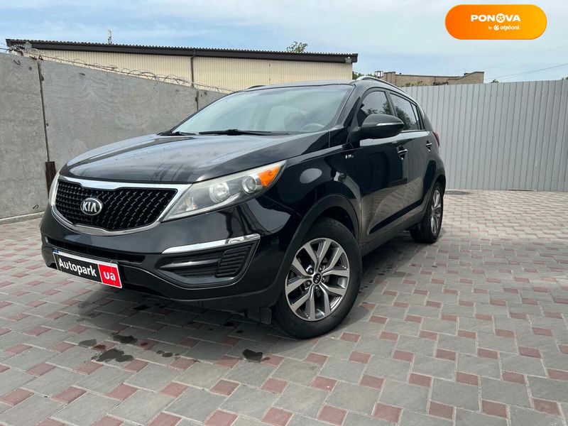 Kia Sportage, 2015, Газ пропан-бутан / Бензин, 2.4 л., 152 тис. км, Позашляховик / Кросовер, Чорний, Запоріжжя 107493 фото