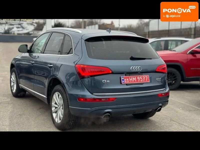 Audi Q5, 2015 р., Бензин, 186 тис. км, Позашляховик / Кросовер, Синій, Полтава AT-10410372 фото
