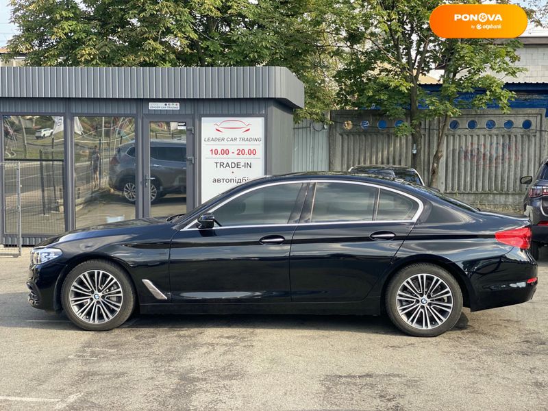 BMW 5 Series, 2018, Бензин, 2 л., 93 тыс. км, Седан, Чорный, Киев 111107 фото