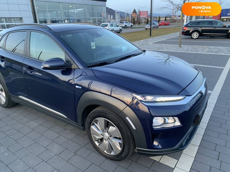 Hyundai Kona Electric, 2020, Електро, 72 тис. км, Позашляховик / Кросовер, Синій, Мукачево Cars-Pr-65258 фото