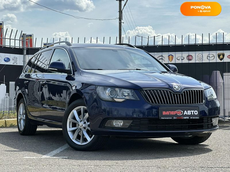 Skoda Superb, 2014, Дизель, 2 л., 350 тис. км, Універсал, Синій, Київ 110744 фото