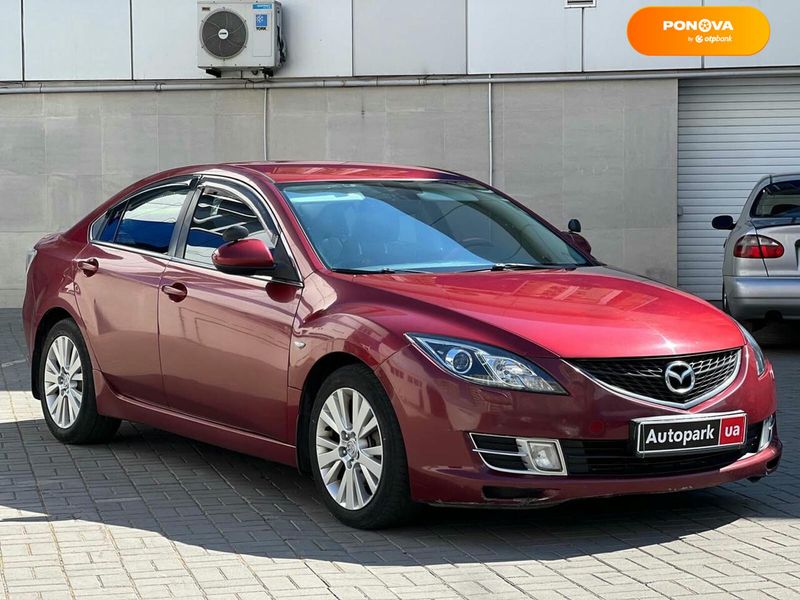 Mazda 6, 2008, Бензин, 2 л., 351 тис. км, Седан, Червоний, Одеса 49299 фото