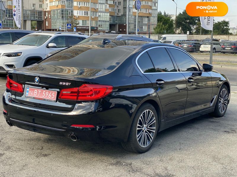 BMW 5 Series, 2018, Бензин, 2 л., 93 тыс. км, Седан, Чорный, Киев 111107 фото