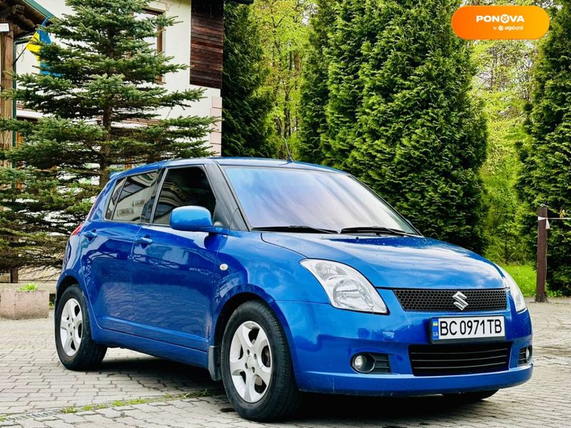 Suzuki Swift, 2007, Бензин, 1.3 л., 247 тис. км, Хетчбек, Синій, Львів Cars-Pr-68782 фото