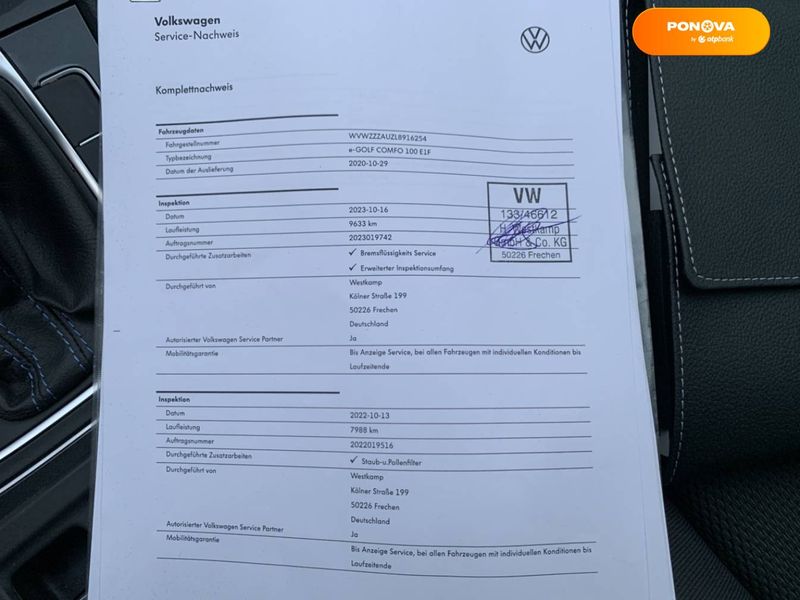 Volkswagen e-Golf, 2020, Електро, 9 тис. км, Хетчбек, Сірий, Львів 44131 фото