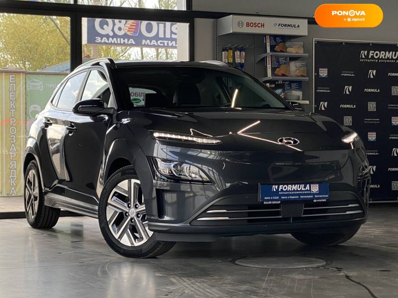 Hyundai Kona Electric, 2021, Електро, 35 тыс. км, Внедорожник / Кроссовер, Серый, Нововолынск 44591 фото