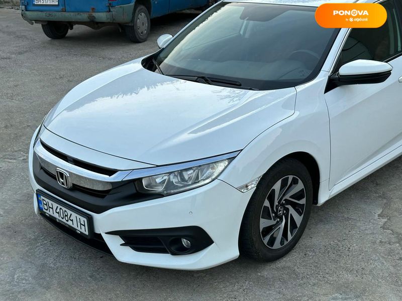 Honda Civic, 2018, Бензин, 1.6 л., 67 тис. км, Седан, Білий, Одеса 111026 фото