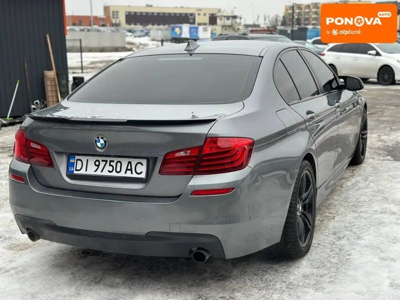 BMW 5 Series, 2013 р., Бензин, 197 тис. км, Седан, Сірий, Вінниця AT-10411132 фото