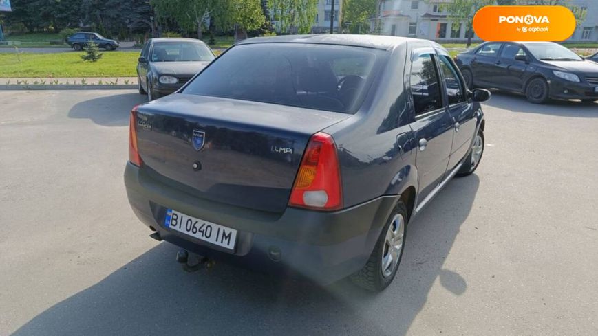 Dacia Logan, 2007, Бензин, 1.39 л., 370 тис. км, Седан, Синій, Миргород Cars-Pr-66336 фото