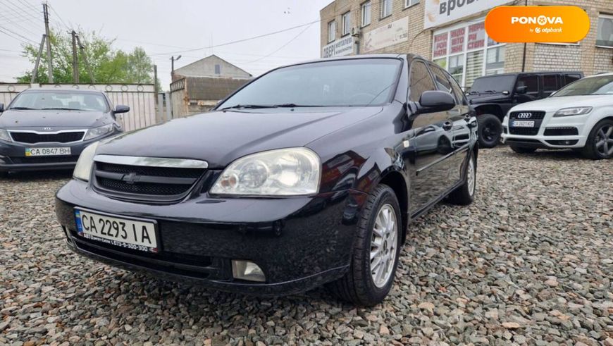 Chevrolet Lacetti, 2008, Газ пропан-бутан / Бензин, 1.8 л., 287 тыс. км, Универсал, Чорный, Смела 36862 фото