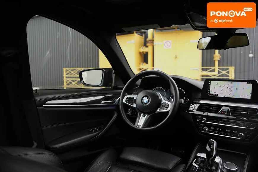 BMW 5 Series, 2018 р., Бензин, 124 тис. км, Седан, Чорний, Київ AT-10416542 фото
