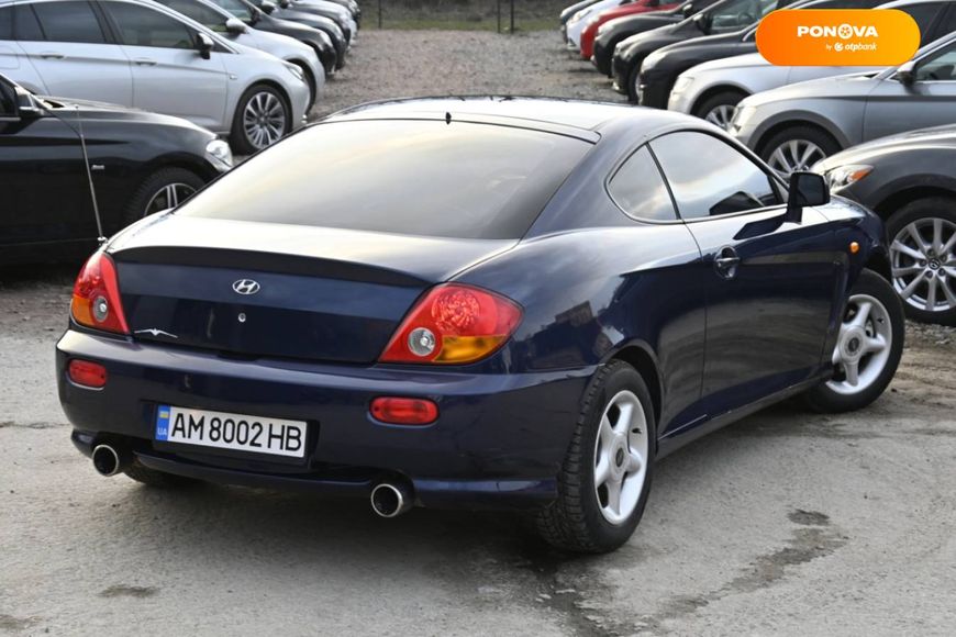 Hyundai Coupe, 2002, Газ пропан-бутан / Бензин, 2.7 л., 215 тис. км, Купе, Синій, Бердичів 30655 фото