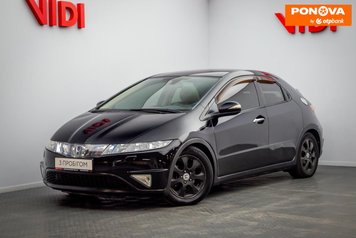 Honda Civic, 2007, Газ пропан-бутан / Бензин, 1.8 л., 152 тис. км, Хетчбек, Чорний, Київ 280285 фото