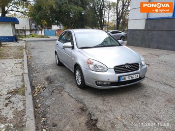 Hyundai Accent, 2008, Газ пропан-бутан / Бензин, 1.4 л., 196 тис. км, Седан, Сірий, Дніпро (Дніпропетровськ) Cars-Pr-277246 фото