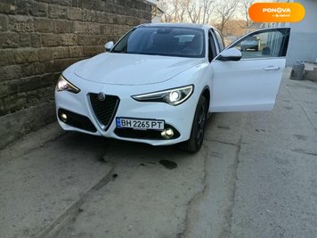 Alfa Romeo Stelvio, 2018, Бензин, 2 л., 65 тис. км, Позашляховик / Кросовер, Білий, Одеса Cars-Pr-233479 фото