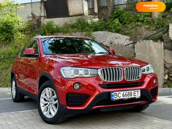 BMW X4, 2016, Бензин, 2 л., 108 тыс. км, Внедорожник / Кроссовер, Красный, Львов 49518 фото