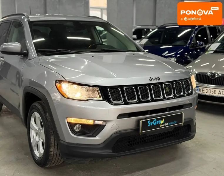 Jeep Compass, 2018 р., Бензин, 135 тис. км, Позашляховик / Кросовер, Сірий, Кам'янське (Дніпродзержинськ) AT-10412885 фото