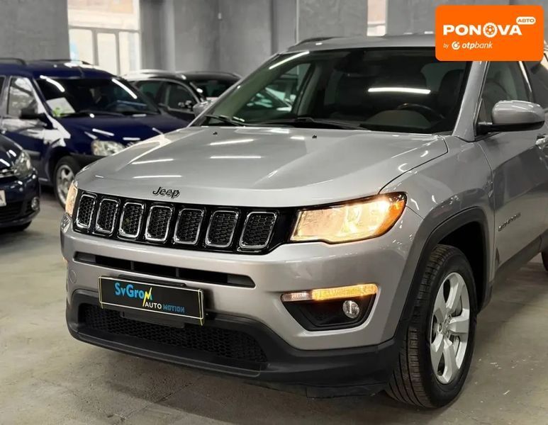Jeep Compass, 2018 р., Бензин, 135 тис. км, Позашляховик / Кросовер, Сірий, Кам'янське (Дніпродзержинськ) AT-10412885 фото