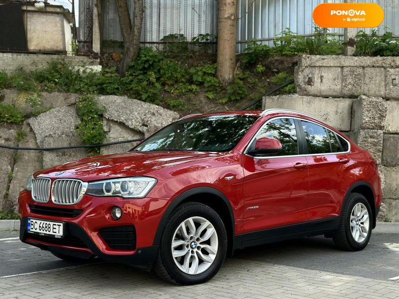 BMW X4, 2016, Бензин, 2 л., 108 тыс. км, Внедорожник / Кроссовер, Красный, Львов 49518 фото