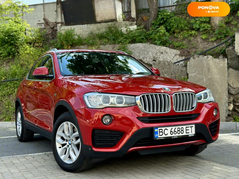 BMW X4, 2016, Бензин, 2 л., 108 тыс. км, Внедорожник / Кроссовер, Красный, Львов 49518 фото