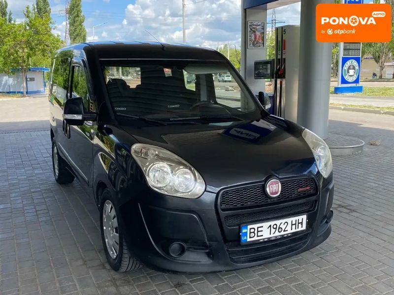 Fiat Doblo, 2010 р., Дизель, 231 тис. км, Мінівен, Чорний, Миколаїв AT-10403837 фото