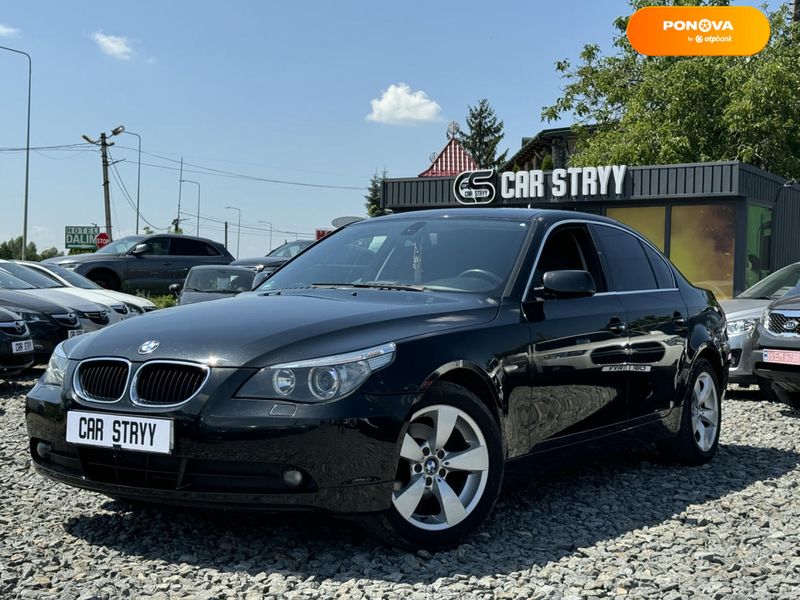 BMW 5 Series, 2004, Бензин, 2.17 л., 228 тис. км, Седан, Чорний, Стрий 108394 фото